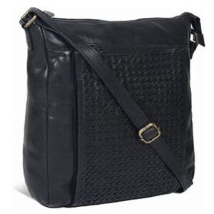 Estalon | Vintage Navy Blue Leather Cross Body Bag